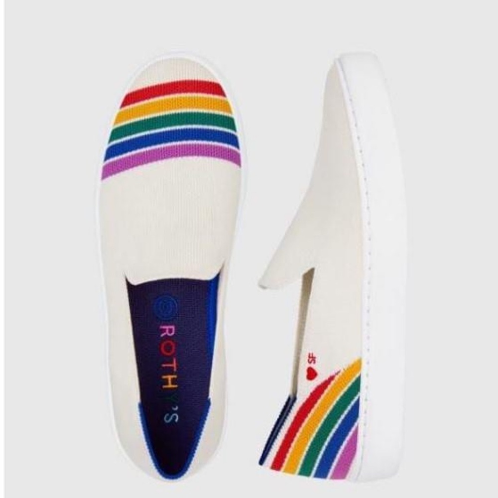 Rothy's Rainbow Slip on Sneaker 8